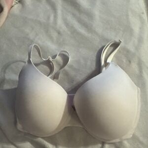 Victoria's Secret PINK  Lightly Lined Underwire White Bra Pink Lining 34G New